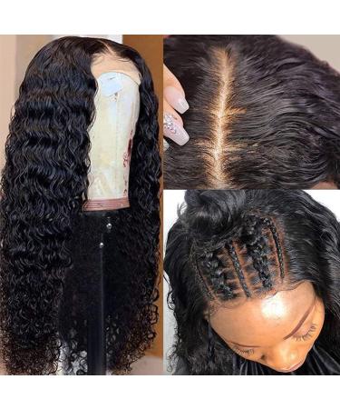 Amanda HD Transparent Deep Wave 24 Inch Brazilian Virgin Lace Front Wig - Pre Plucked 180% Density Wet & Wave Closure Wig for Women - Buy Online on SooperMarket.com