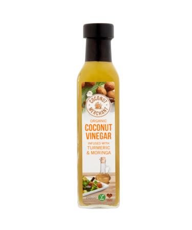 Coconut Merchant Coconut Vinegar with Turmeric and Moringa 250ml | 100% Natural & Organic | Gluten Free