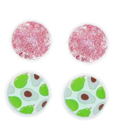 FRCOLOR 4pcs Gel Ice Pack Cooling Eye Ice Pack Sleeping Eye Masks Ice Eye Blindfold Travel Ice Pack Travel Eye Mask Massaging Eye Mask Household Eye Patch Ice Hot Compress Eye Patches PVC