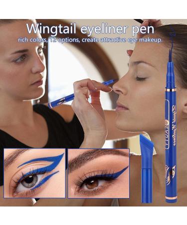 1/12 Colors Liquid Eyeliner Set Eyeliner Set Pigmented Rainbow Colorful Neon Eyeliner Pencil Waterproof Eye Shadow Pencil Long Lasting Wingtail Eyeliner for Mom Wife Girlfriend 06# - Buy Online on SooperMarket.com
