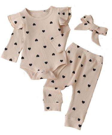 Baby Girl White Lace Ruffle Romper Top + Jeans Shorts Clothing Set | 6-12 Months Brown - Buy Online on SooperMarket.com