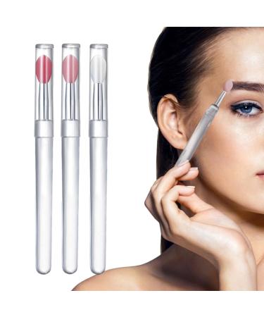 Silicone Lip Applicator Reusable Lip Balm Applicator Portable - Makeup Eyebrow Lipstick Brushes Applicator Cosmetic Brush Set Silicone Brushes Wands Fit Balm Oil