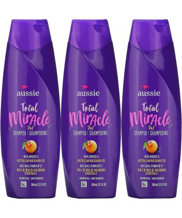 Aussie Total Miracle 7 n 1 Shampoo Apricot & Australian Macadamia Oil 12.1 fl oz (360 ml)