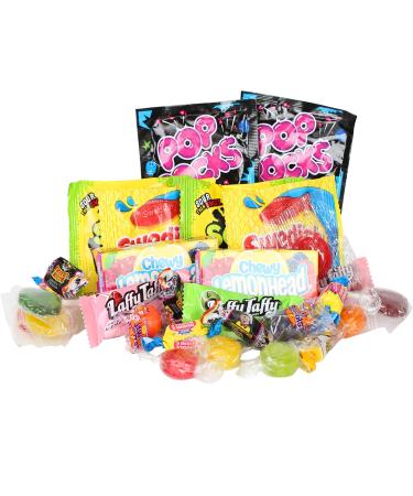 Assorted Candy Mix - 4 Pounds - Bulk Goodie Bag Stuffers - Individually Wrapped Variety Pack - Perfect for Parties and Pinatas - Buy Online on SooperMarket.com