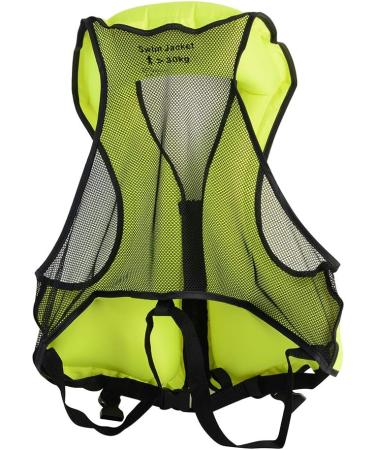 SOLY Inflatable Snorkel Vest Adult  Snorkel Life Vest Adjustable Snorkeling Gear for Adults Water Sports Safety Neon Green 51X61CM - Buy Online on SooperMarket.com