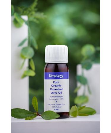 Buy Pure Organic Ozonated Olive Oil Extra Strength 1200 - Acne Anti-Aging Rosacea Treatment for Sensitive Skin - Made in Spain - Buy Online on SooperMarket.com