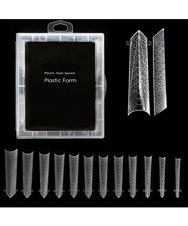 JSGHGDF Fashionable Nails Forms False Nails Full Cover Nails Molds 12 Sizes Nails Extension Nails Art style5