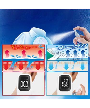 Cooling Spray 50ml Quick Cool Down Heat Stroke Prevention Lasting Cooling Mist Spray for Clothes and Skin - Buy Online on SooperMarket.com