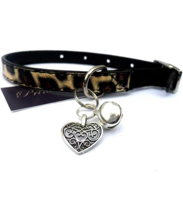 Silver Knight Filigree Heart & Jingle Bell Cat or Small Dog Charm Clip on Collar Pendant Fancy Pet Charm Pet Bling - Buy Online on SooperMarket.com
