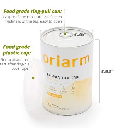 Orairm Loose Leaf Chinese Tea Tin Can (Jasmine Oolong Tea) - Buy Online on SooperMarket.com