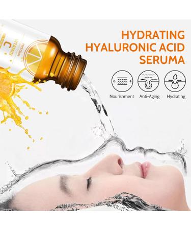 Trendyfave 20% Vitamin C Serum For Face With Hyaluronic Acid Aloe Vitamin E Hydrating Hyaluronic Acid Serum Anti Aging Vitamin C Moisturiser Hydrate & Plump Skin Even Skin Tone 10ml - Buy Online on SooperMarket.com