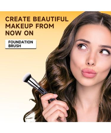 BEILI Foundation Makeup Brush 804 | Liquid Flawless Blending Tool for Full Coverage & Contour | Soft Short Densely Bristles | International Shipping Available - Buy Online on SooperMarket.com