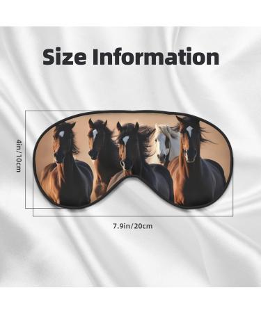 SSIMOO Running Horses Soft Sleep Eye Mask - Breathable Travel Eye Patch for Relaxation - Perfect for Women - Buy Online on SooperMarket.com