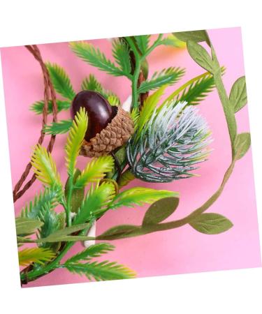 HAPINARY Pine Cone Garland Bridal Flower Headband Garland Crown Headpiece Xmas Leaves Wreath Pine Cone Headband Pine Cone Crown Holiday Rattan Wreat Seaside Resort Hair Christmas Flower - Buy Online on SooperMarket.com