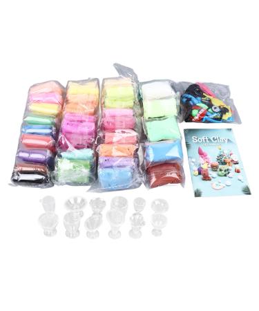 Uadme Air Dry Clay 36 Colors Safe Eco Friendly Hand Eye Coordination Magical Kids Clay with Sculpting Tools for Game Creation