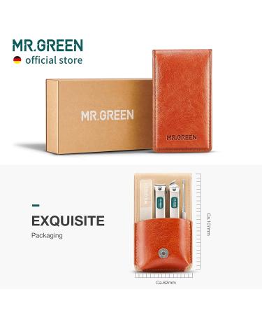 MR.GREEN Portable Manicure & Pedicure Kit - Stainless Steel Nail Clippers Tool Set in Travel Grooming Case | Nail Scissors Gift Box (Mr-6104) - Buy Online on SooperMarket.com