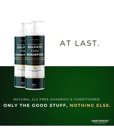 Sodium Lauryl Sulfate Free Shampoo & Conditioner Set - All Natural Paraben & Sulfate Free for Color Treated Hair - Ideal for Men & Women - International Shipping Available - Buy Online on SooperMarket.com