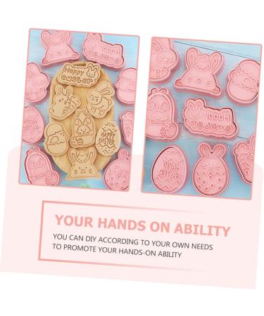 PRETYZOOM Mini Silicone Molds 8 pcs Cookie for Easter Cartoon Moulds Creative Design Cake Themed Dessert Pp DIY Baking Shape - Buy Online on SooperMarket.com