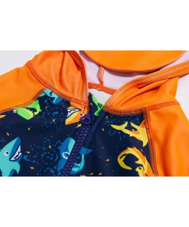BONVERANO Baby Boys Swimsuit 12-18 Months | Colorful Shark One Piece Swimwear with UPF 50 - Buy Online on SooperMarket.com