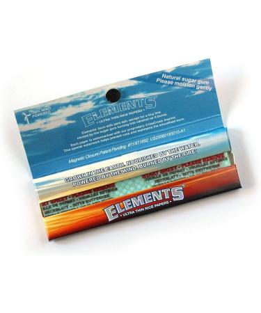 Elements 1.25 Ultra Thin Rice Rolling Paper | Full Box of 25 | Magnetic Closure - Buy Online on SooperMarket.com