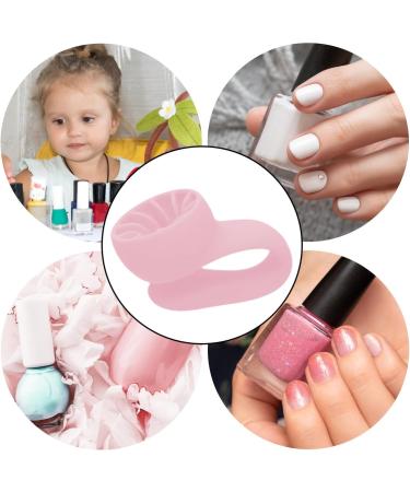 Maodom Nail Polish Holder Stand - Wearable Manicure Display Tools Strong Grip Airlock Suction Silicone Nail Polish Organizer Manicure And Pedicure Accessories Sakura Powder - Buy Online on SooperMarket.com