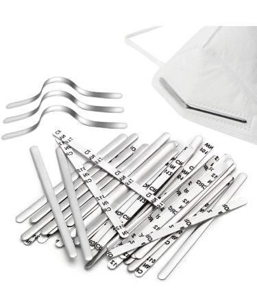 200 PCS Nose Bridge Strips  Aluminum Metal Nose Strip  Shed Protector  Adjustable Nose Clips Wire for DIY Face Making Accessories for Sewing Crafts