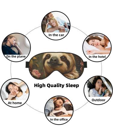 SSIMOO Cute Sloth Soft Sleep Eye Mask - Breathable Eye Patch for Women | Perfect Travel Accessory & Relaxation Gift - Buy Online on SooperMarket.com
