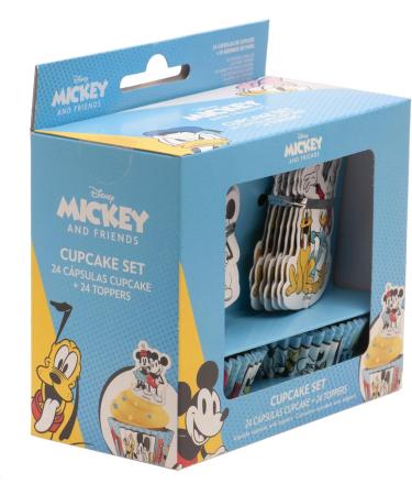 Dekora - Mickey & Friends Cupcake Decoration Kit with Decorative Paper Toppers - 24 Units - Buy Online on SooperMarket.com