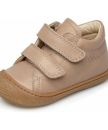 Naturino Cocoon VL Leather First Steps Shoes - 4 UK - Platinum Military - Buy Online on SooperMarket.com