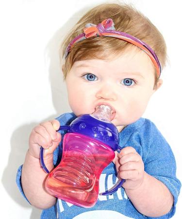 Nuby Plastic No-Spill Super Spout Grip N' Sip Cup - Red and Blue 2-Pack, 1 Count - Buy Online on SooperMarket.com