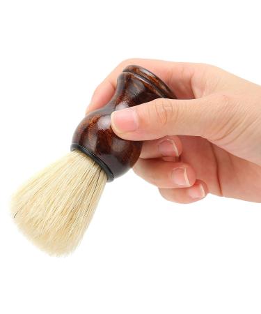 Ankroyu Soft Hair Shaving Brush - Professional Wooden Handle Beard Brush for Perfect Shave | Portable & Lightweight Beard Cleaning Tool - Buy Online on SooperMarket.com