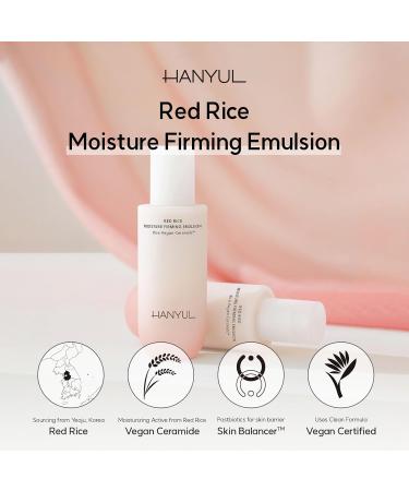 Hanyul Red Rice Moisture Firming Emulsion | Vegan Korean Lotion for Deep Hydration & Firming | Dermatologist-Tested | 4.23 fl. oz - Buy Online on SooperMarket.com