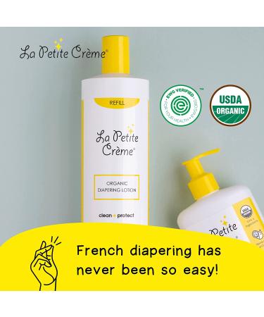 La Petite Creme Organic Diapering Lotion - Gentle Diaper Rash Cream & Skin Cleanser - USDA Certified Organic - 20oz - Buy Online on SooperMarket.com