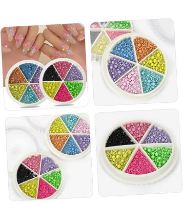 minkissy 2 Boxes Nail Art Macaron Colored Steel Balls Nail Decorations Accessories Mini Miss - Buy Online on SooperMarket.com