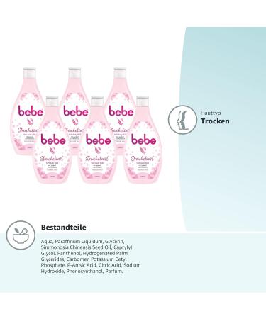 Bebe Body Lotion - Soft Body Milk with Jojoba Oil & Panthenol for Dry Skin | 6 x 400ml - Shop Internationally - Buy Online on SooperMarket.com