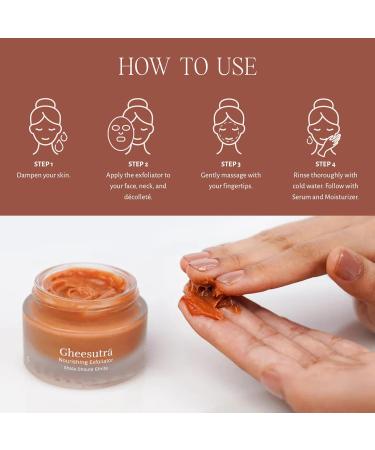 Shankara Gheesutra Face Exfoliator - Nourishing Ayurvedic Scrub with A2 Ghee & Almonds for Glowing Skin - Buy Online on SooperMarket.com