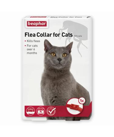 Beaphar Cat Plastic Flea Collar Red 35cm
