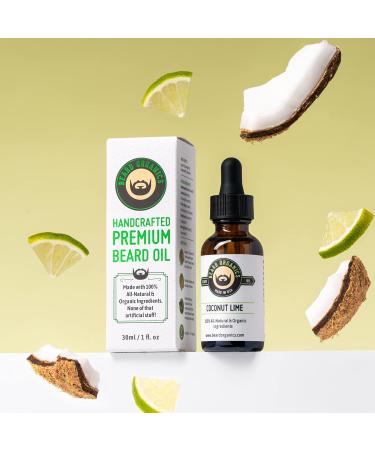Buy Beard Organics Coconut Lime Beard Oil | Nourishing Coconut & Lime Scent for Healthy Beards - International Shipping Available - Buy Online on SooperMarket.com