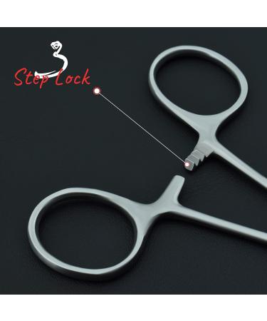 Stainless Steel Pet Ear Locking Forceps 5-Inch - Grooming Tweezers & Hemostat for Dogs - Spire Tools - Buy Online on SooperMarket.com