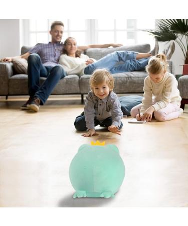 JUNERAIN Super Soft Frog Plush Stuffed Animal Hugging Pillow - 35cm Mint Green | Adorable Toy Gift for Kids, Toddlers, Boys, Girls | Cuddly Frog Decoration - Buy Online on SooperMarket.com