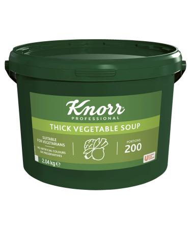 Knorr Professional Thick Vegetable Soup 200 Portions (Makes 34 Litres) Thick Vegetable 2.04 kg (Pack of 1)