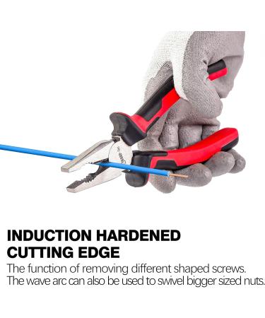 Sharp-tec Combination Pliers 200mm Multifunction Pliers with Wire Cutting/Crimping/Wire Twisting/Pulling and Nails Removing 8-inch Professional Combination Wire Pliers Combination Plier 200MM - Buy Online on SooperMarket.com