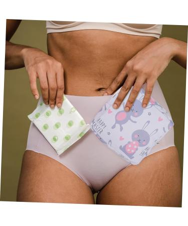 4pcs Menstrual Pad Storage Bag Set | Zip Lock Organizer Pouch for Women | Cotton Portable Travel Case | Pad Holder with Zipper - Buy Online on SooperMarket.com