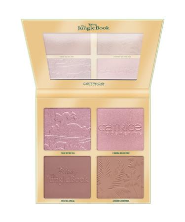 Catrice Disney the Jungle Book Face Palette Contouring Palette No. 010 multi -colored 4 colors defined natural radiant vegan oil -free without alcohol without parabens 1 Pack (22g) 010 Tales about the Jungle (1erPack)