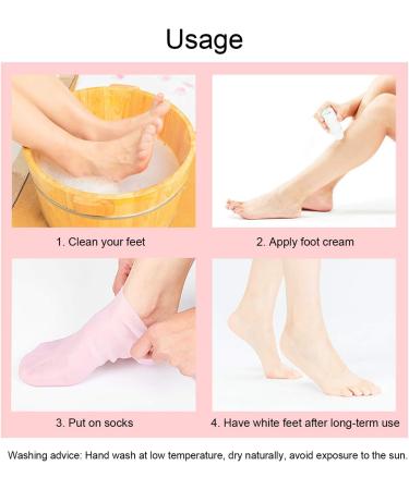 Moisturizing Socks for Soft Skin | ANGGREK Exfoliating Anti-Cracking Pedicure Socks (XL 42-44) - International Shipping Available - Buy Online on SooperMarket.com