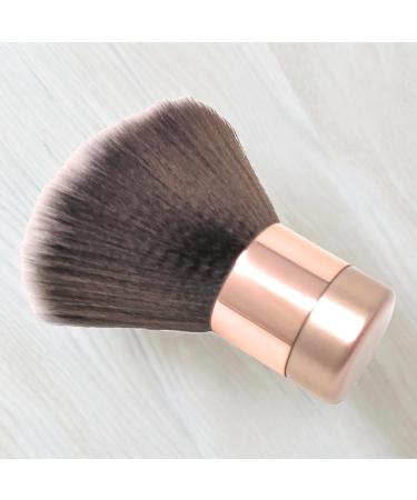 Luxurious Large Kabuki Brush - Fluffy Powder Brush for Face & Body | BevyGold (Rose Gold) - Perfect for Spray Tan Finishing - Buy Online on SooperMarket.com