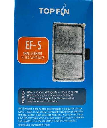 Top Fin EF-S Element Aquarium Filter Cartridges 12-Pack | Best Quality Filters - Buy Online on SooperMarket.com