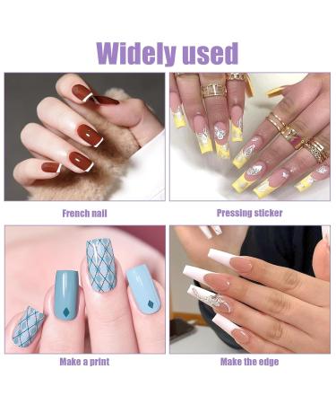 Clear Nail Art Stamper - Double-End Silicone Nail Stamp for DIY French Smile Line Art & Accessories - Buy Online on SooperMarket.com