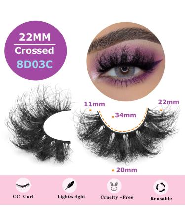 Geeneiya Dense 8D Mink Fluffy Cat Eye Lashes Pack for Long, Thick Volume - Look Like Extensions - Buy Online on SooperMarket.com