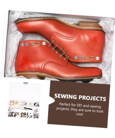 STOBOK 1 Box Five-Pointed Star Rivet Nail Accessories DIY Rivet Studs Leather Crafts Repair Rivet Apparel - Buy Online on SooperMarket.com